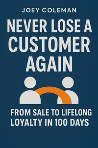 Cover of 'Never lose a customer again'