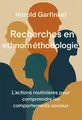 Couverture de 'Recherches en ethnomethodologie'