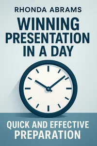 Cover of 'Winning presentation in a day'