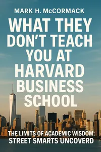 Cover of 'What they dont teach you at harvard business school'