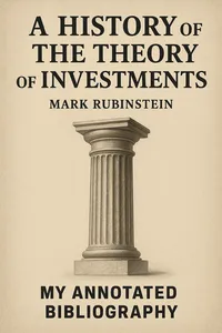 Cover of 'A history of the theory of investments'