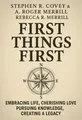 Cover of 'First things first'