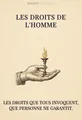 Couverture de 'Les droits de lhomme'