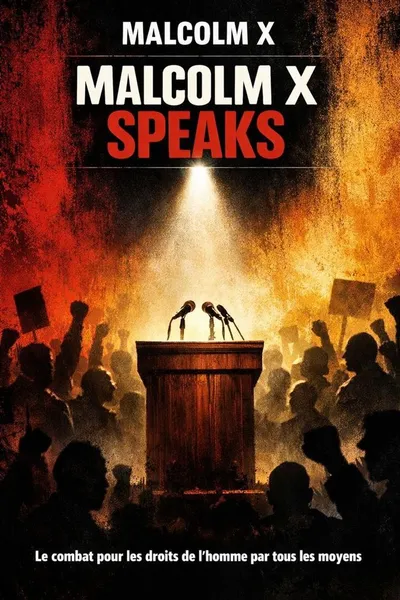 Couverture de 'Malcolm x speaks'