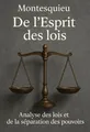 Couverture de 'De lesprit des lois'