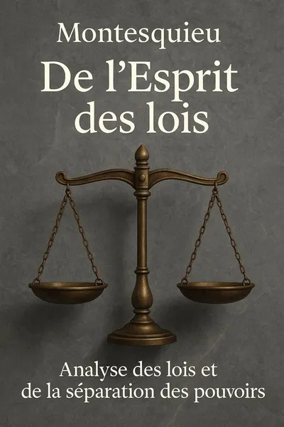Couverture de 'De lesprit des lois'