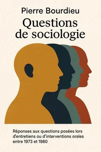 Couverture de 'Questions de sociologie'