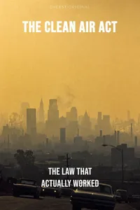 Cover of 'The clean air act'