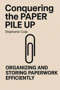 Cover of 'Conquering the paper pile up'