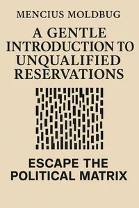 Cover of 'A gentle introduction to unqualified reservations'