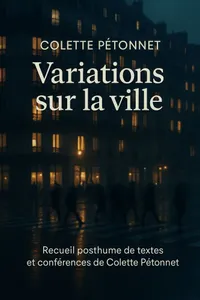Couverture de 'Variations sur la ville'