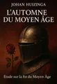 Couverture de 'Lautomne du moyen age'