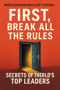 Cover of 'First break all the rules'