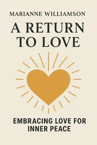 Cover of 'A return to love'