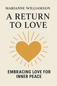 Cover of 'A return to love'