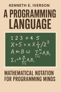 Cover of 'A programming language'