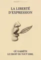 Couverture de 'La liberte dexpression'