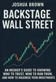Cover of 'Backstage wall street'