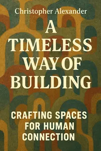Cover of 'A timeless way of building'